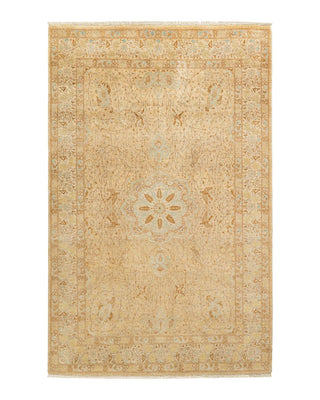 Mogul, One-of-a-Kind Hand-Knotted Area Rug - Ivory, 4' 0" x 6' 2" - Solo Rugs