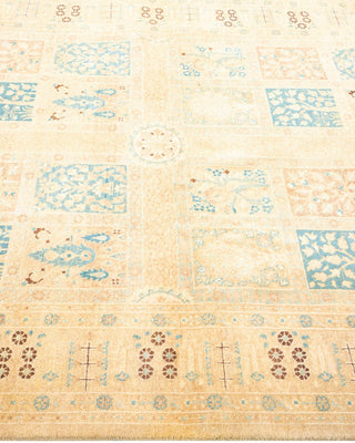 Traditional Mogul Ivory Wool Area Rug 4' 4" x 5' 9" - Solo Rugs