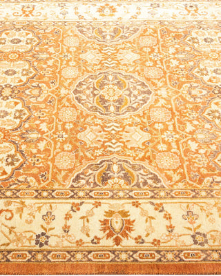 Traditional Mogul Brown Wool Area Rug 4' 0" x 6' 1" - Solo Rugs