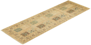 Traditional Mogul Ivory Wool Runner 3' 0" x 8' 10" - Solo Rugs