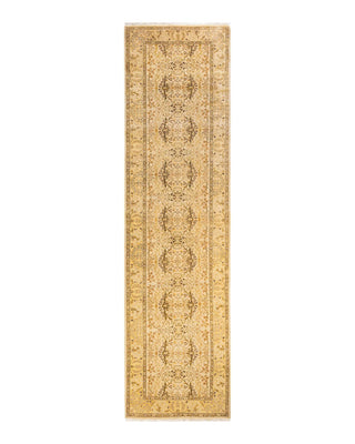 Traditional Mogul Ivory Wool Runner 3' 0" x 11' 5" - Solo Rugs