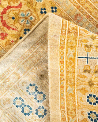 Traditional Mogul Ivory Wool Runner 3' 0" x 12' 6" - Solo Rugs