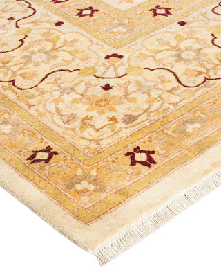 Traditional Mogul Ivory Wool Runner 9' 2" x 17' 0" - Solo Rugs
