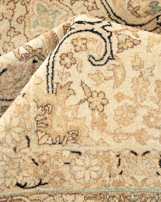 Traditional Mogul Ivory Wool Area Rug 9' 1" x 12' 2" - Solo Rugs