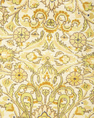 Traditional Mogul Ivory Wool Area Rug 9' 0" x 11' 10" - Solo Rugs