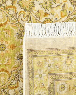 Traditional Mogul Ivory Wool Area Rug 9' 0" x 11' 10" - Solo Rugs