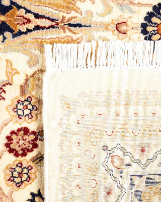 Traditional Mogul Ivory Wool Area Rug 9' 1" x 12' 1" - Solo Rugs