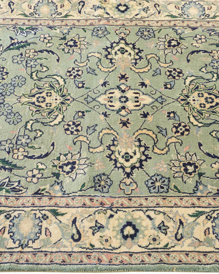 Traditional Mogul Green Wool Runner 2' 6" x 6' 0" - Solo Rugs