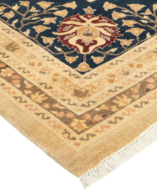 Traditional Mogul Ivory Wool Area Rug 11' 10" x 18' 7" - Solo Rugs