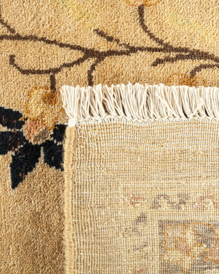 Traditional Mogul Ivory Wool Area Rug 11' 10" x 18' 7" - Solo Rugs