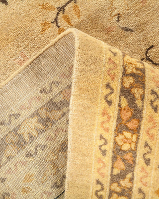 Traditional Mogul Ivory Wool Area Rug 11' 10" x 18' 7" - Solo Rugs