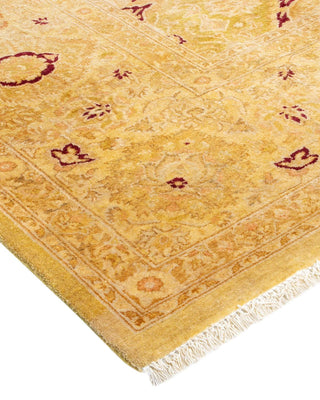 Traditional Mogul Green Wool Area Rug 8' 2" x 10' 1" - Solo Rugs