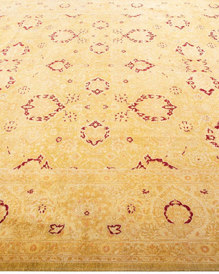 Traditional Mogul Green Wool Area Rug 8' 2" x 10' 1" - Solo Rugs