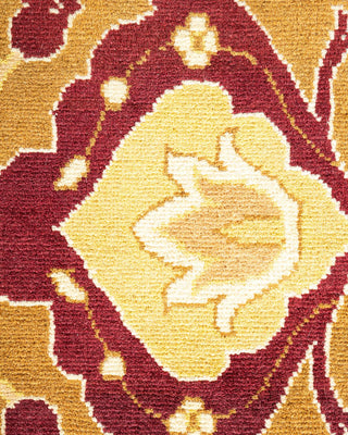 Traditional Mogul Brown Wool Area Rug 9' 0" x 12' 1" - Solo Rugs