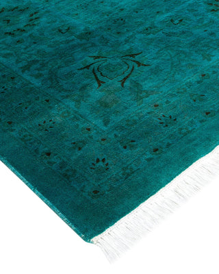 Fine Vibrance, One-of-a-Kind Handmade Area Rug - Green, 15' 9" x 12' 1" - Solo Rugs