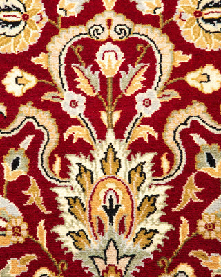 Traditional Mogul Red Wool Area Rug 3' 2" x 5' 1" - Solo Rugs