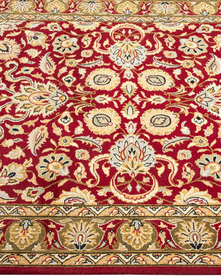 Traditional Mogul Red Wool Area Rug 3' 2" x 5' 1" - Solo Rugs