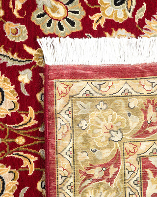 Traditional Mogul Red Wool Area Rug 3' 2" x 5' 1" - Solo Rugs