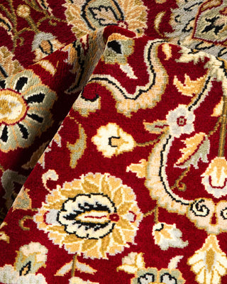 Traditional Mogul Red Wool Area Rug 3' 2" x 5' 1" - Solo Rugs