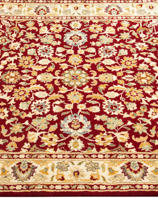 Traditional Mogul Red Wool Area Rug 3' 1" x 5' 5" - Solo Rugs