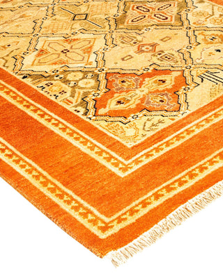 Contemporary Eclectic Brown Wool Area Rug 3' 4" x 5' 0" - Solo Rugs