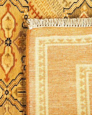 Contemporary Eclectic Brown Wool Area Rug 3' 4" x 5' 0" - Solo Rugs