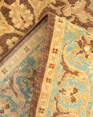 Contemporary Eclectic Brown Wool Area Rug 3' 1" x 5' 4" - Solo Rugs