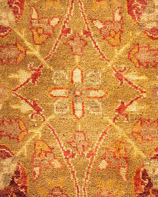 Contemporary Eclectic Yellow Wool Area Rug 12' 0" x 17' 1" - Solo Rugs