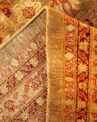 Contemporary Eclectic Yellow Wool Area Rug 12' 0" x 17' 1" - Solo Rugs