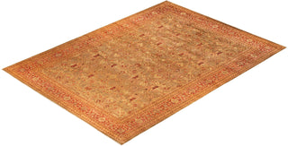 Contemporary Eclectic Yellow Wool Area Rug 12' 0" x 17' 1" - Solo Rugs