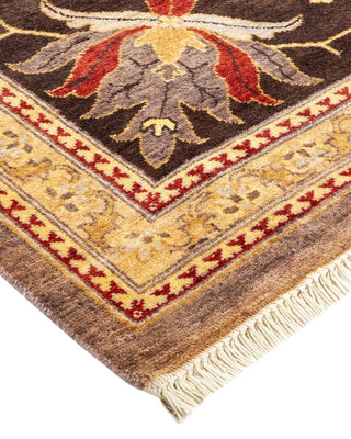 Contemporary Eclectic Beige Wool Area Rug 9' 2" x 11' 10" - Solo Rugs