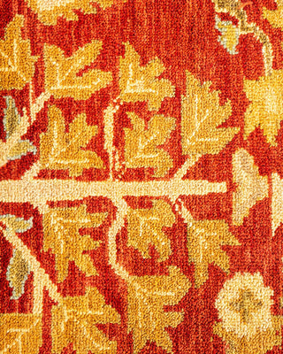 Contemporary Eclectic Red Wool Area Rug 9' 0" x 11' 10" - Solo Rugs