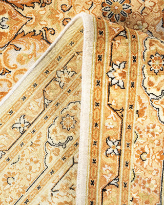 Traditional Mogul Ivory Wool Area Rug 5' 10" x 9' 2" - Solo Rugs
