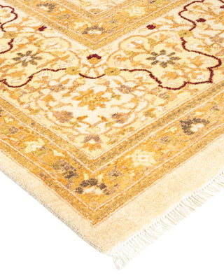 Traditional Mogul Ivory Wool Runner 8' 1" x 17' 0" - Solo Rugs