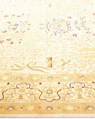 Traditional Mogul Ivory Wool Runner 8' 1" x 17' 0" - Solo Rugs