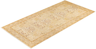 Traditional Mogul Ivory Wool Runner 8' 1" x 17' 0" - Solo Rugs