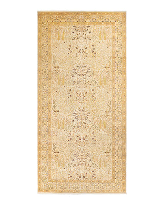 Traditional Mogul Ivory Wool Runner 8' 1" x 17' 0" - Solo Rugs