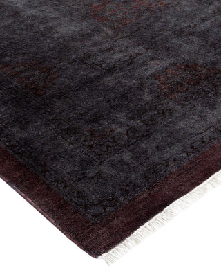 Contemporary Fine Vibrance Brown Wool Area Rug 8' 2" x 10' 7" - Solo Rugs