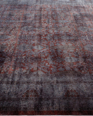 Contemporary Fine Vibrance Brown Wool Area Rug 8' 2" x 10' 7" - Solo Rugs
