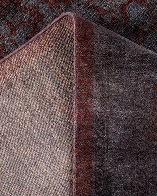 Contemporary Fine Vibrance Brown Wool Area Rug 8' 2" x 10' 7" - Solo Rugs