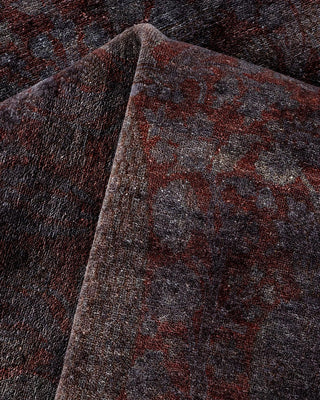 Contemporary Fine Vibrance Brown Wool Area Rug 8' 2" x 10' 7" - Solo Rugs