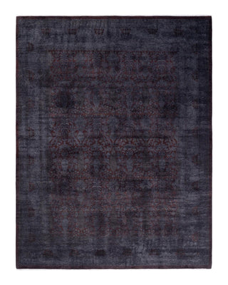 Contemporary Fine Vibrance Brown Wool Area Rug 8' 2" x 10' 7" - Solo Rugs