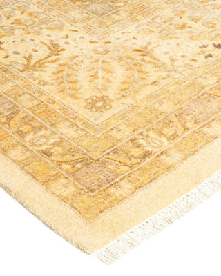 Traditional Mogul Ivory Wool Area Rug 8' 2" x 11' 0" - Solo Rugs