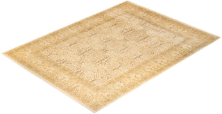 Traditional Mogul Ivory Wool Area Rug 8' 2" x 11' 0" - Solo Rugs