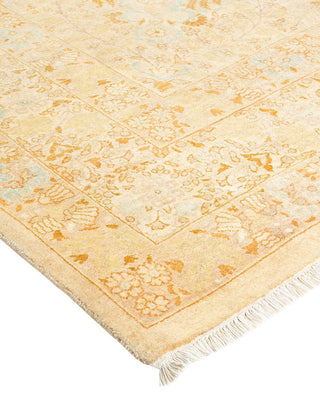 Traditional Mogul Ivory Wool Area Rug 8' 3" x 10' 7" - Solo Rugs