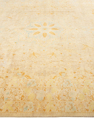 Traditional Mogul Ivory Wool Area Rug 8' 3" x 10' 7" - Solo Rugs