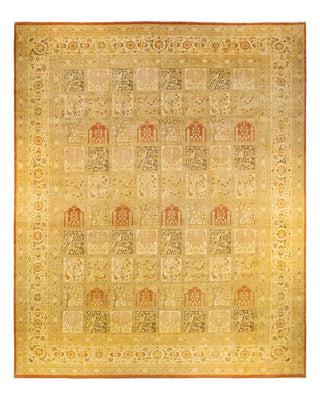 Traditional Mogul Brown Wool Area Rug 12' 3" x 15' 2" - Solo Rugs