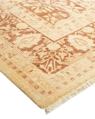Traditional Mogul Ivory Wool Area Rug 6' 2" x 9' 1" - Solo Rugs