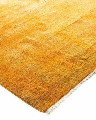 Contemporary Fine Vibrance Yellow Wool Area Rug 6' 1" x 8' 10" - Solo Rugs