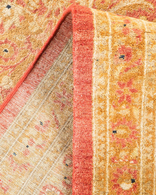 Traditional Mogul Orange Wool Area Rug 6' 4" x 9' 6" - Solo Rugs